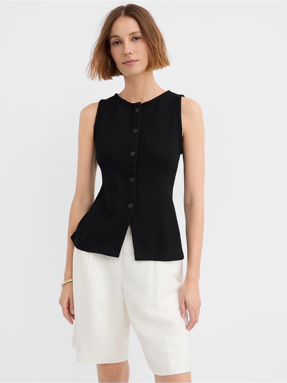 Loft Textured Knit Vest Top